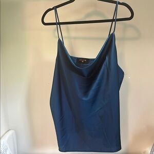 Renee C. Satin Spaghetti Tank